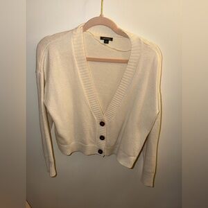 Wild Fable Cream Button-Up Cardigan